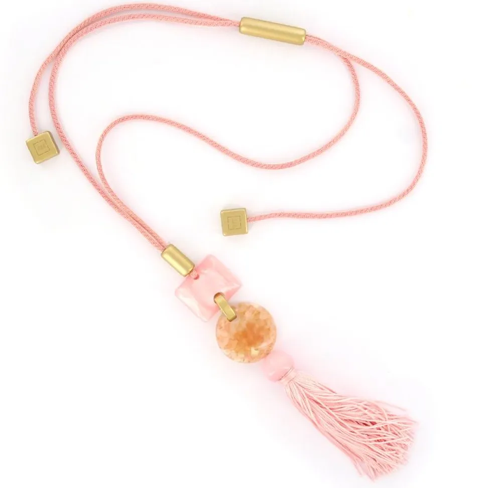 Angelo Moretti Ketting Ice Pink - K48442