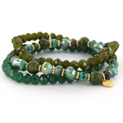 Biba Armbandenset Green Drops - 3-783