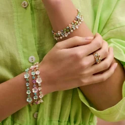 Biba Armband Flower Mint - 55164