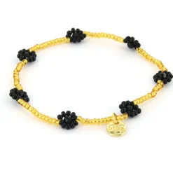 Biba armband Flowers - 54546-Eerie Black