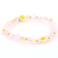 Biba Armband Flowers Pink - 55232