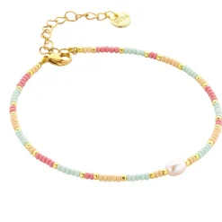 Biba Enkelbandje Beaded Beauty's Green - 2047