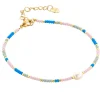 Biba Enkelbandje Beaded Beauty's Blue - 2047
