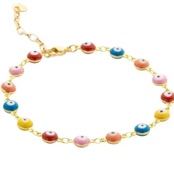 Biba Enkelbandje Just Basic Beads Multi - 2045