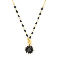 Biba ketting Flower Black - 61478