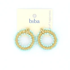 Biba oorbellen Alps Blue - 84028