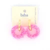 Biba oorbellen Alps Pink - 84035