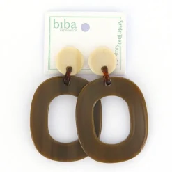 Biba oorbellen At Night Brown - 80847