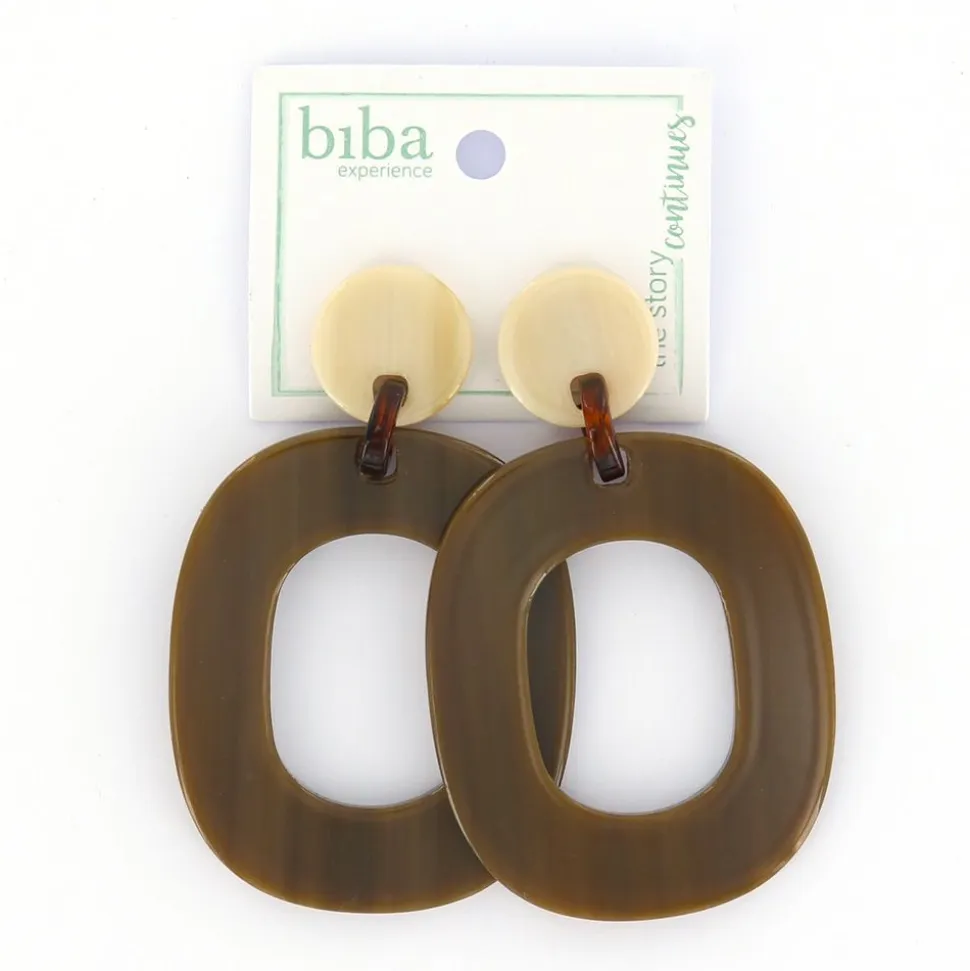Biba oorbellen At Night Brown - 80847