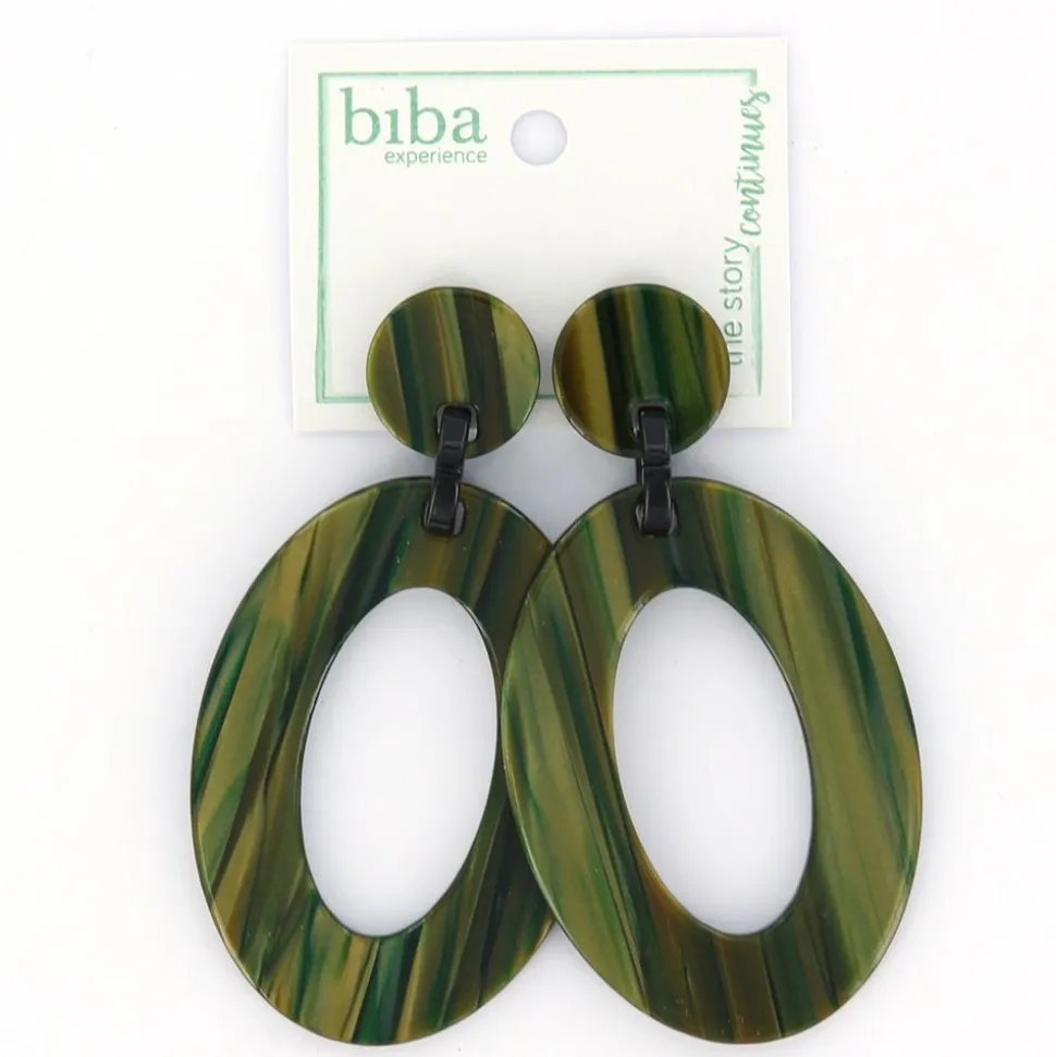Biba oorbellen At Night Green - 80851