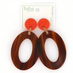 Biba oorbellen At Night Orange - 80851