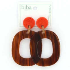 Biba oorbellen At Night Orange - 80847