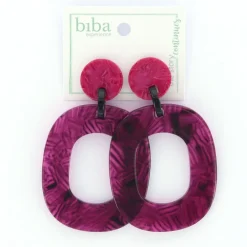 Biba oorbellen At Night Purple - 80847