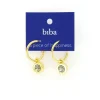 Biba oorbellen Black Diamond - 8102