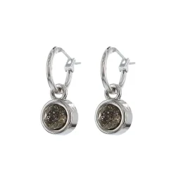 Biba oorbellen Black Platina - 80312