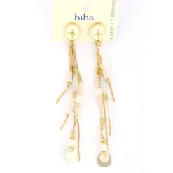 Biba oorbellen Bohemian White - 82876