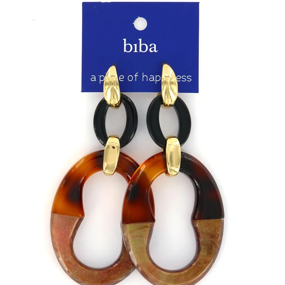 Biba oorbellen Breeze Brown - 81183