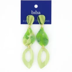 Biba oorbellen Breeze Green - 81333