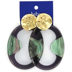 Biba oorbellen Breeze Green - 81180
