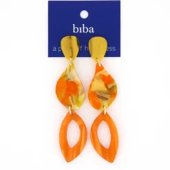Biba oorbellen Breeze Orange - 81333