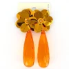 Biba oorbellen Christal Flowers Orange - 83752