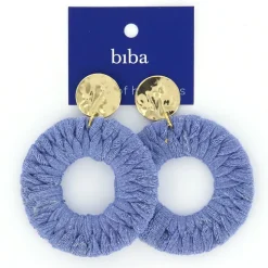 Biba oorbellen Cotton Blue - 81431