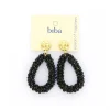 Biba oorbellen Crystal Black - 82963-G