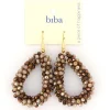 Biba oorbellen Crystal Feel Brown - 83654