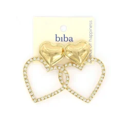 Biba oorbellen Crystal Love - 83847