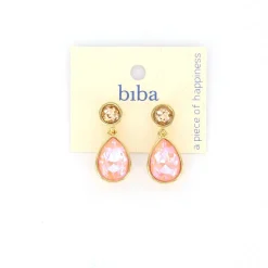 Biba oorbellen Crystal Pink - 84089