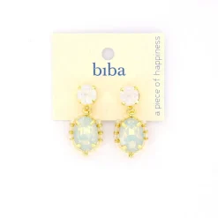 Biba oorbellen Crystal White - 84003