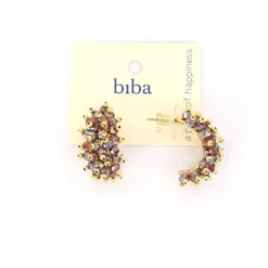 Biba oorbellen Crystal Wonders Purple - 83643
