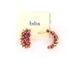 Biba oorbellen Crystal Wonders Red - 83643