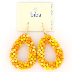 Biba oorbellen Crystal Yellow - 83330