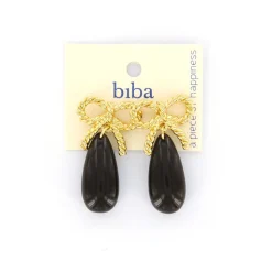 Biba oorbellen Drops of Color Brown - 83915