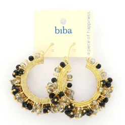 Biba oorbellen Enjoy Black - 82694