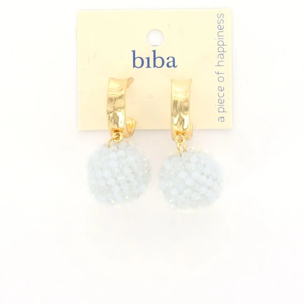 Biba oorbellen Enjoy White - 82902