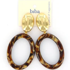 Biba oorbellen Esteem Brown - 83953
