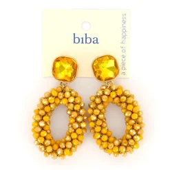 Biba oorbellen Fabulous Yellow - 83653