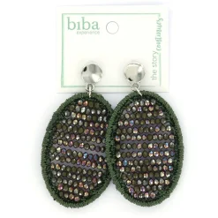 Biba oorbellen Facet Crystals Brown - 81051