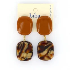Biba oorbellen Fall Chic Brown - 83918-