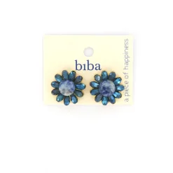 Biba oorbellenFlower Jeans Blue - 83587