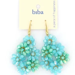 Biba oorbellen Flower Mix Blue - 83327