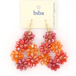 Biba oorbellen Flower Orange - 83327