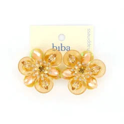 Biba oorbellen Flowers Beige - 84009