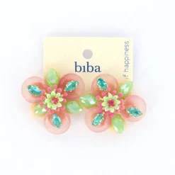 Biba oorbellen Flowers Pink - 84009