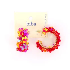 Biba oorbellen Flowers Pink - 83674