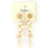 Biba oorbellen Flowers White - 84006