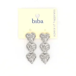 Biba oorbellen Hearts Shine - 83543