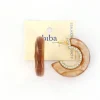 Biba oorbellen Holiday Glitter Brown - 84107